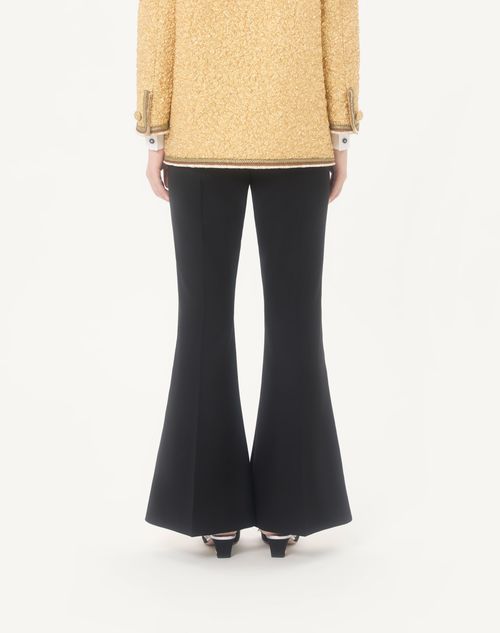 Valentino - Dry Diagonal Wool Trousers - Black - Woman - Trousers And Shorts